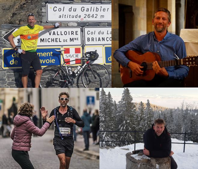 Les loisirs de Jean-Sébastien Detry : le vélo, la musique, la pêche, etc.